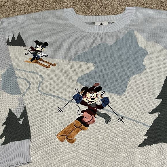 Disney Parks Minnie Mouse and Friends Holiday Homestead Sweater Womens XL - NWOT - Picture 3 of 11